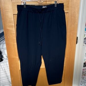 lululemon athletica  Navy Drawstring Cropped Pants